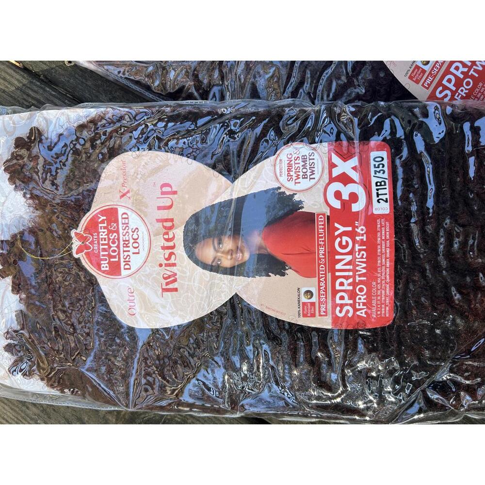 #2T1B /350 Outre Xpressions Stingy Afro Twist 16” 2 Pack Combo- BUNDLE&SAVE! - Picture 3 of 8